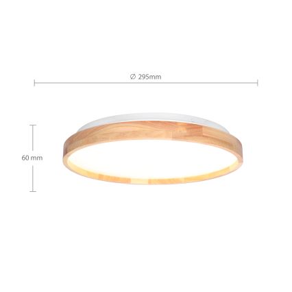 Brilagi - Стельовий LED світильник ALSON LED/24W/230V дуб