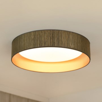 Brilagi - Стельовий LED світильник BOSTON ROLLER LED/24W/230V діаметр 45 см солома коричневий/золотий