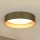 Brilagi - Стельовий LED світильник BOSTON ROLLER LED/24W/230V діаметр 45 см солома коричневий/золотий
