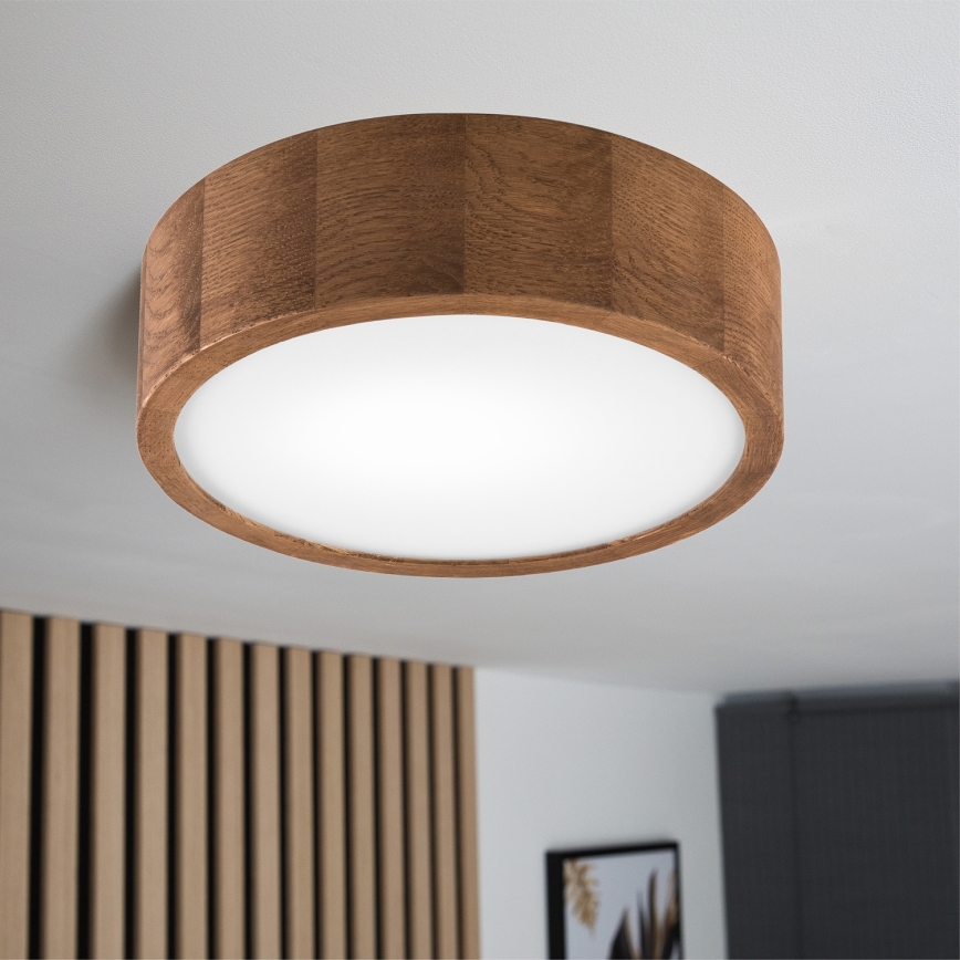 Brilagi - Стельовий LED світильник CARVALHO 1xE27/60W/230V дуб вишня діаметр 27 см