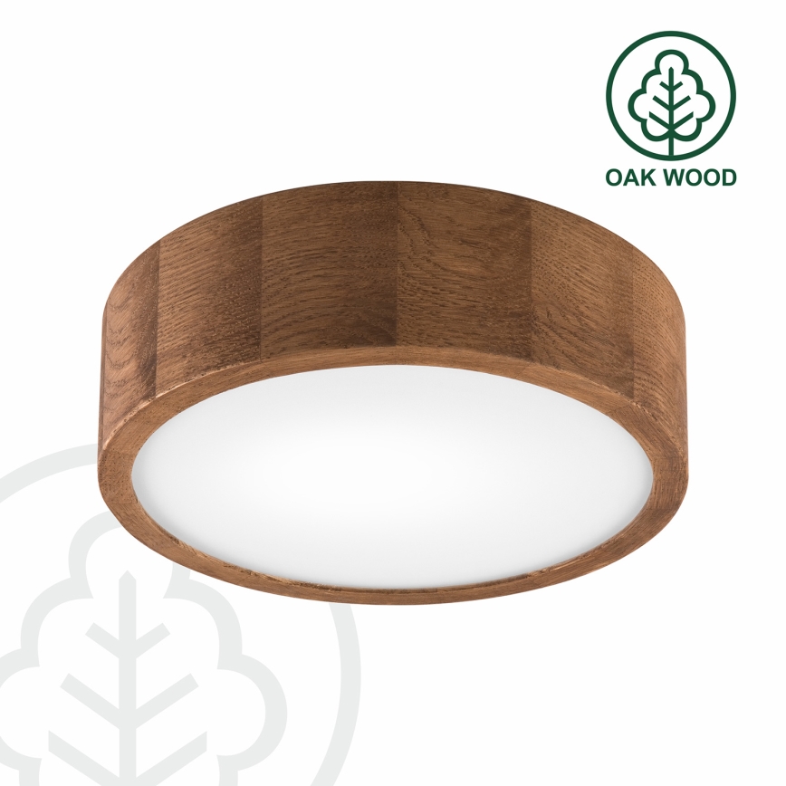 Brilagi - Стельовий LED світильник CARVALHO 1xE27/60W/230V дуб вишня діаметр 27 см