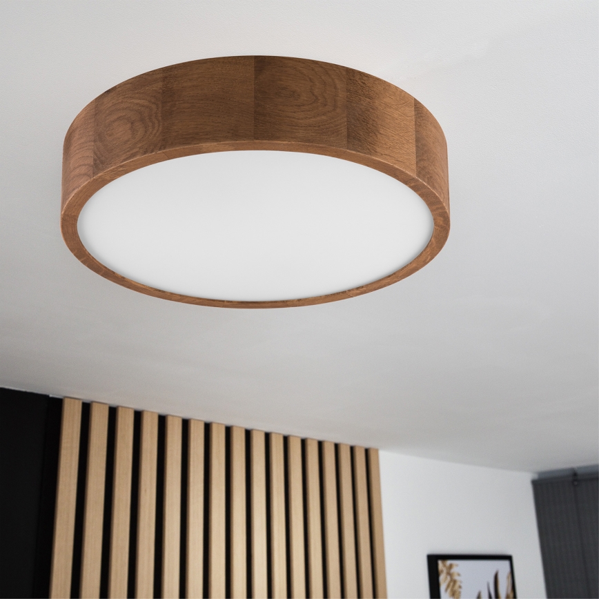 Brilagi - Стельовий LED світильник CARVALHO 2xE27/60W/230V дуб вишня діаметр 37 см