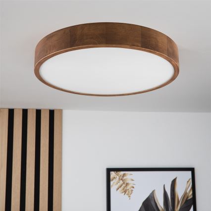 Brilagi - Стельовий LED світильник CARVALHO 3xE27/60W/230V дуб вишня діаметр 47 см