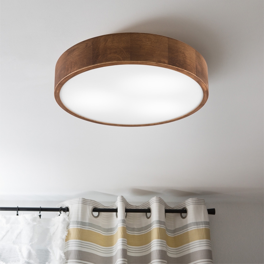 Brilagi - Стельовий LED світильник CARVALHO 3xE27/60W/230V дуб вишня діаметр 47 см