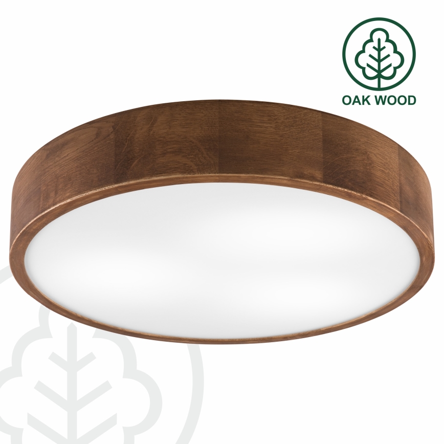 Brilagi - Стельовий LED світильник CARVALHO 3xE27/60W/230V дуб вишня діаметр 47 см