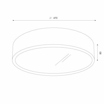 Brilagi - Стельовий LED світильник CARVALHO 3xE27/60W/230V дуб вишня діаметр 47 см