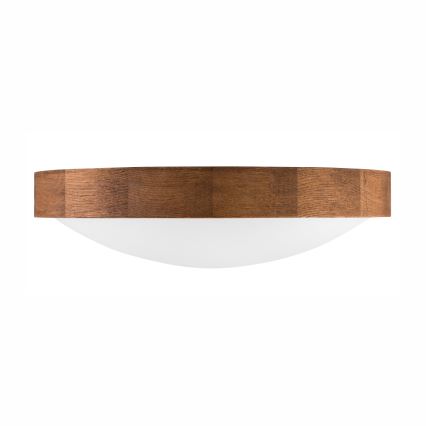 Brilagi - Стельовий LED світильник CARVALHO SLIM 2xE27/60W/230V дуб вишня діаметр 37 см