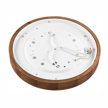 Brilagi - Стельовий LED світильник CARVALHO SLIM 2xE27/60W/230V дуб вишня діаметр 37 см