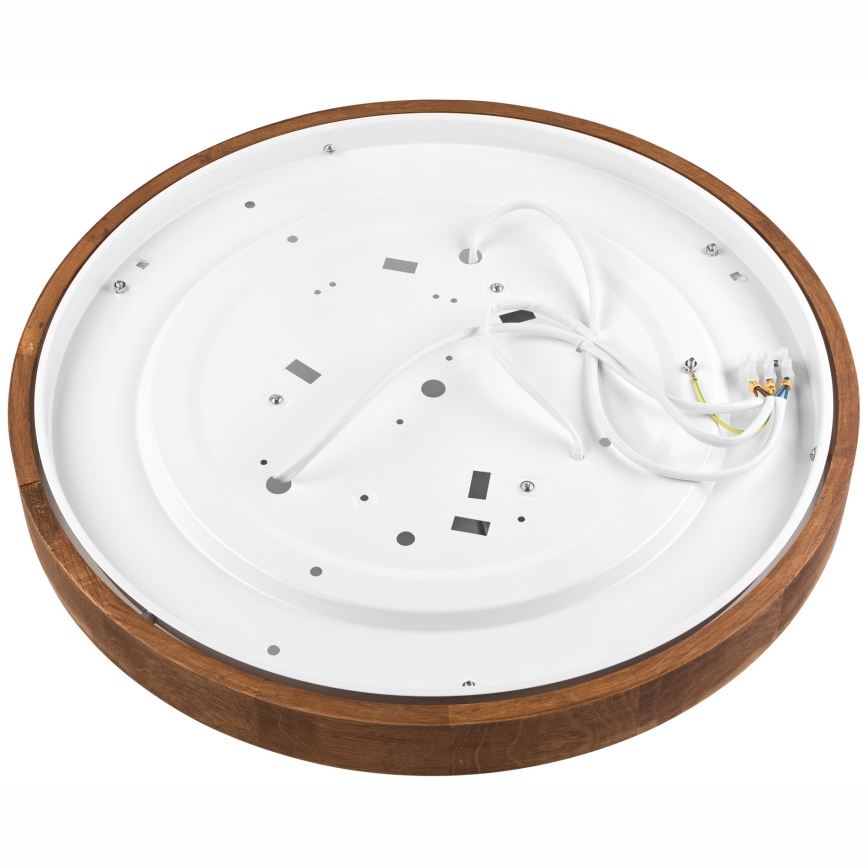 Brilagi - Стельовий LED світильник CARVALHO SLIM 3xE27/60W/230V дуб вишня діаметр 47 см