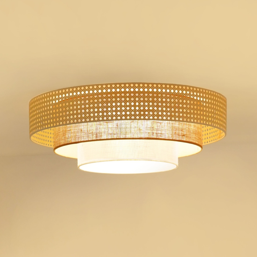 Brilagi - Стельовий LED світильник CEDAR LUNETA LED/26W/230V бежевий/коричневий/кремовий