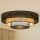 Brilagi - Стельовий LED світильник DAKOTA LUNETA LED/12W/230V діаметр 60 см 3000K/4000K/6400K чорний/бежевий
