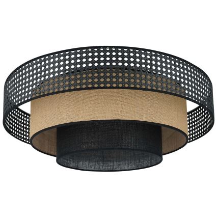Brilagi - Стельовий LED світильник DAKOTA LUNETA LED/12W/230V діаметр 60 см 3000K/4000K/6400K чорний/бежевий