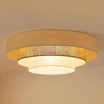 Brilagi - Стельовий LED світильник DENVER LUNETA LED/12W/230V діаметр 60 см 3000K/4000K/6400K бежевий/кремовий