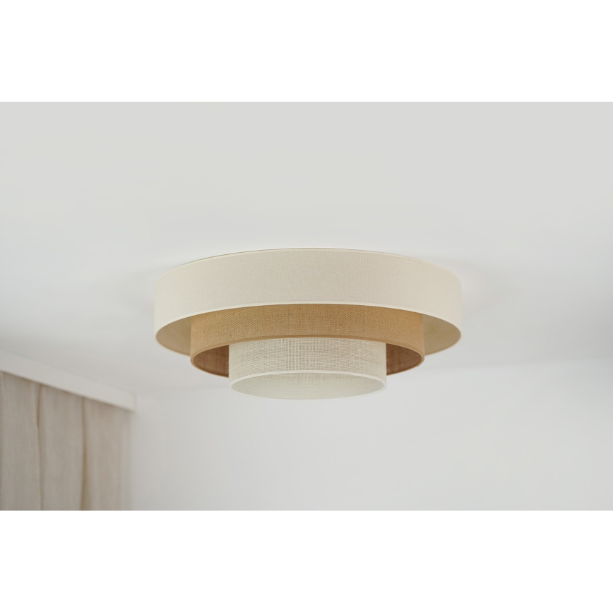 Brilagi - Стельовий LED світильник DENVER LUNETA LED/12W/230V діаметр 60 см 3000K/4000K/6400K бежевий/кремовий