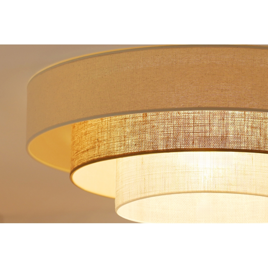 Brilagi - Стельовий LED світильник DENVER LUNETA LED/12W/230V діаметр 60 см 3000K/4000K/6400K бежевий/кремовий