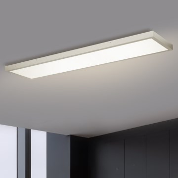 Brilagi - Стельовий LED світильник для ванної з регулюванням яскравості FRAME SMART LED/50W/230V 120x30 cm 3000-6000K IP44 срібло + пульт дистанційного керування