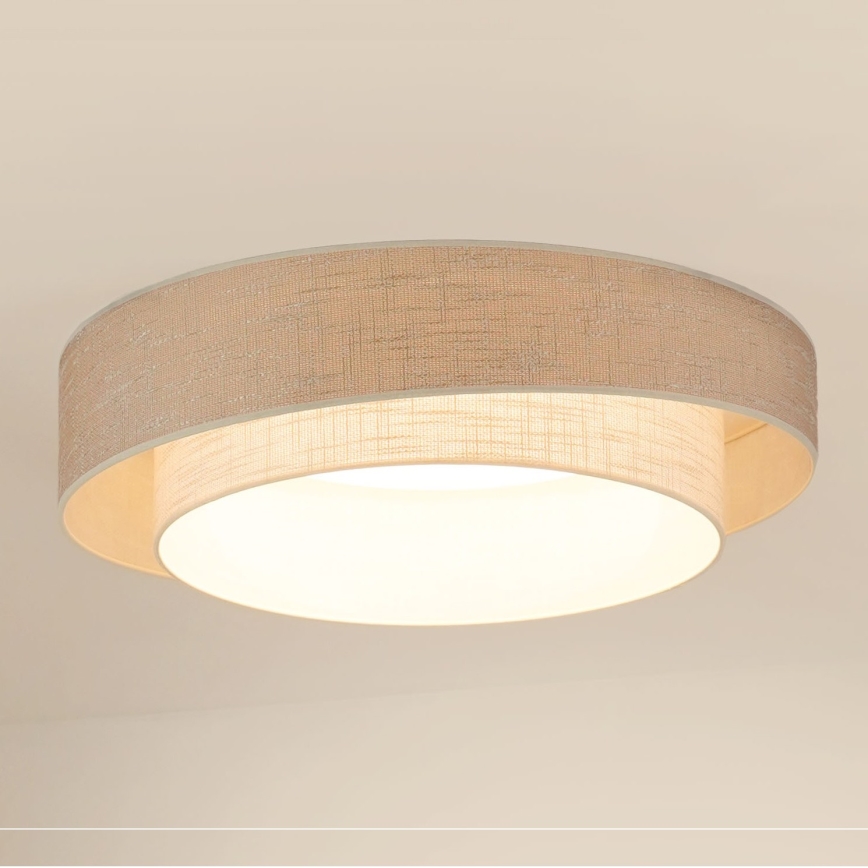 Brilagi - Стельовий LED світильник DOVER SHINE LED/26W/230V діаметр 60 см сірий/кремовий