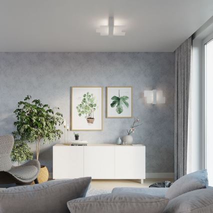 Brilagi -  Стельовий LED світильник HERA 2xE27/7,5W/230V білий