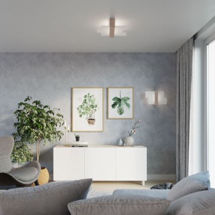 Brilagi -  Стельовий LED світильник HERA 2xE27/7,5W/230V дерево