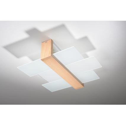 Brilagi -  Стельовий LED світильник HERA 2xE27/7,5W/230V дерево