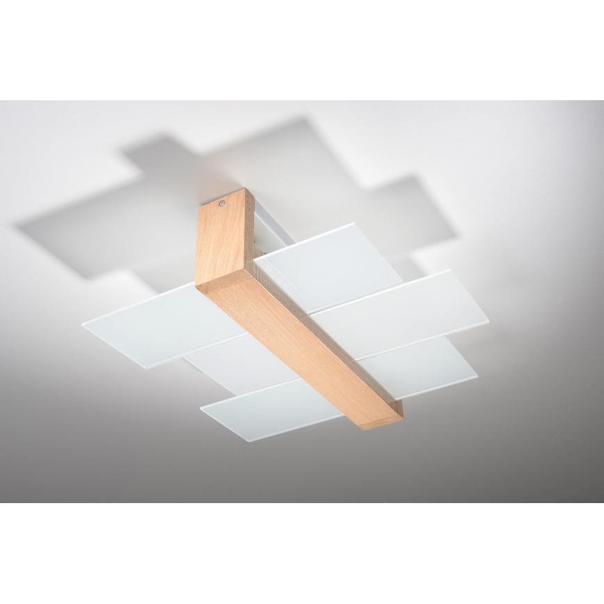 Brilagi -  Стельовий LED світильник HERA 2xE27/7,5W/230V дерево