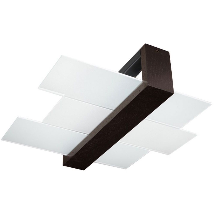 Brilagi -  Стельовий LED світильник HERA 2xE27/7,5W/230V венге