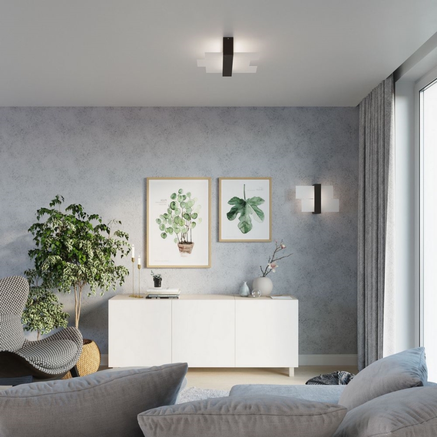 Brilagi -  Стельовий LED світильник HERA 2xE27/7,5W/230V венге