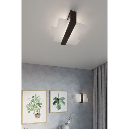 Brilagi -  Стельовий LED світильник HERA 2xE27/7,5W/230V венге