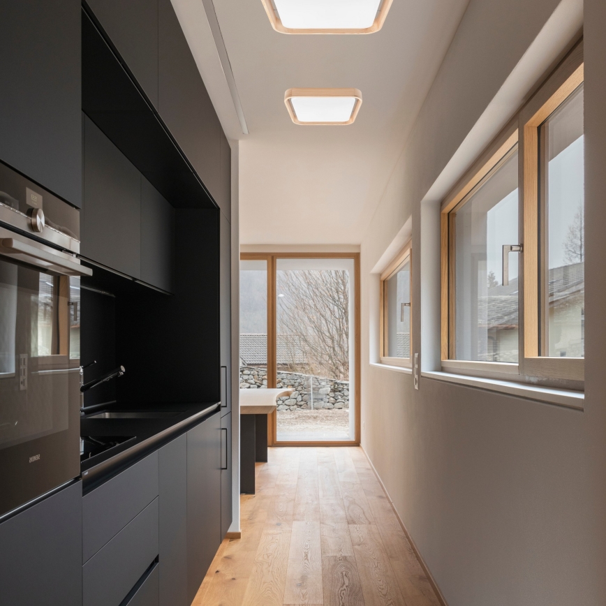 Brilagi - Світлодіодний стельовий світильник з регулюванням яскравості MANAROLA CUBIC LED/24W/230V 3000-6500K сосна + пульт дистанційного керування