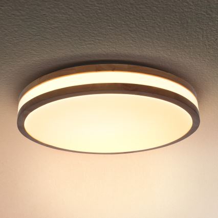 Brilagi - Стельовий LED світильник MOLINA LED/24W/230V дуб діаметр 29 см