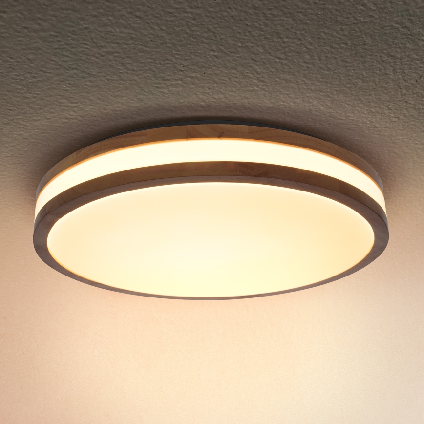 Brilagi - Стельовий LED світильник MOLINA LED/24W/230V дуб діаметр 29 см