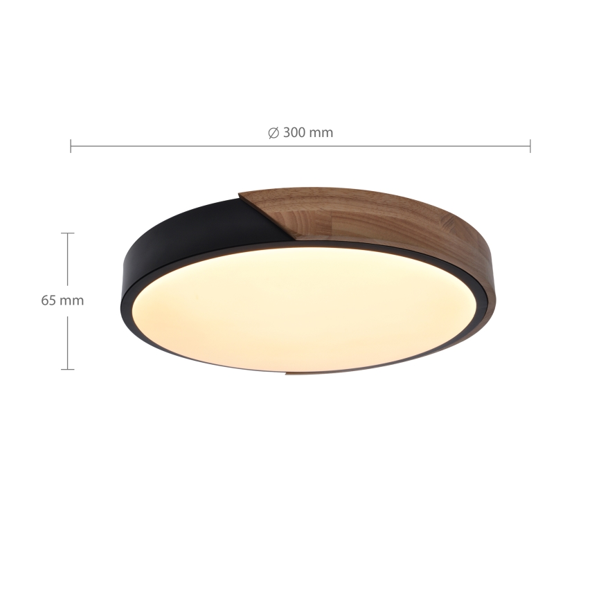 Brilagi - Стельовий LED світильник PILANA LED/24W/230V дуб діаметр 30 см