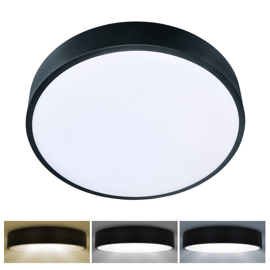 Brilagi - Стельовий LED світильник POOL LED/36W/230V 3000/4000/6000K діаметр 30 см чорний