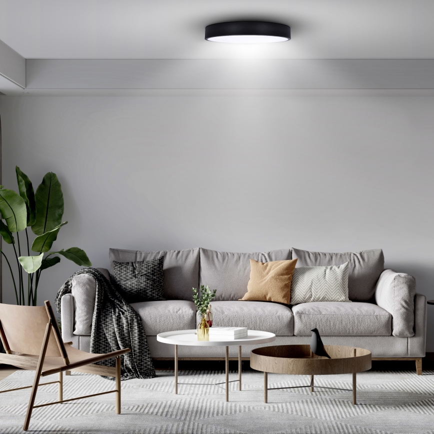 Brilagi - Стельовий LED світильник POOL LED/48W/230V 3000/4000/6000K діаметр 40 см чорний
