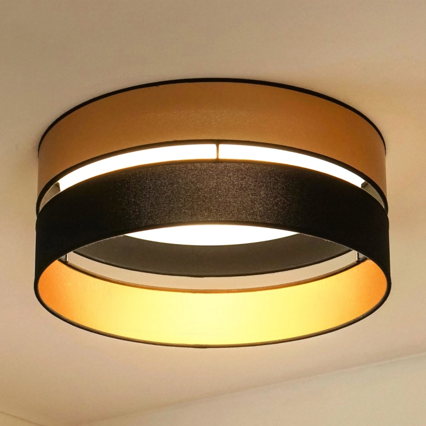 Brilagi - Стельовий LED світильник ROYAL LED/24W/230V діаметр 45 см чорний/золотий