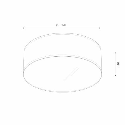 Brilagi - Стельовий LED світильник SIRIJA LED/12W/230V діаметр 35 см чорний