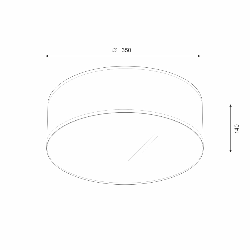 Brilagi - Стельовий LED світильник SIRIJA LED/12W/230V діаметр 35 см коричневий
