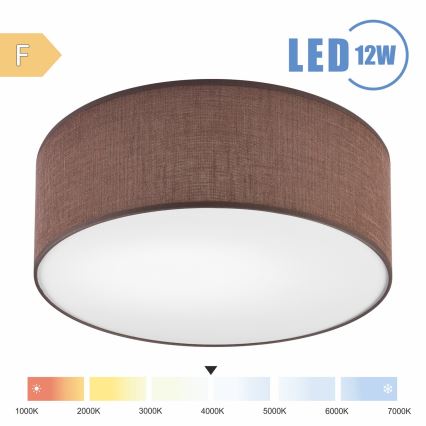 Brilagi - Стельовий LED світильник SIRIJA LED/12W/230V діаметр 35 см коричневий