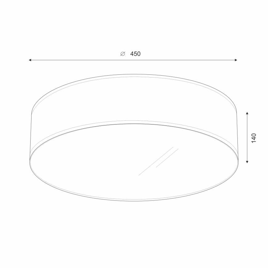 Brilagi - Стельовий LED світильник SIRIJA LED/24W/230V діаметр 45 см чорний