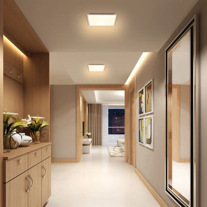 Brilagi - Стельовий LED світильник SLIMFRAME LED/25W/230V 30x30 см білий