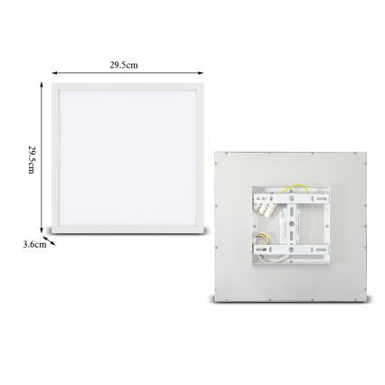 Brilagi - Стельовий LED світильник SLIMFRAME LED/25W/230V 30x30 см білий