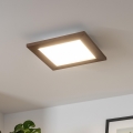 Brilagi - Стельовий LED світильник SLIMFRAME WOOD LED/25W/230V 34x34 см темно-коричневий