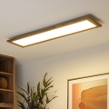 Brilagi - Стельовий LED світильник SLIMFRAME WOOD LED/58W/230V 124x34 см коричневий