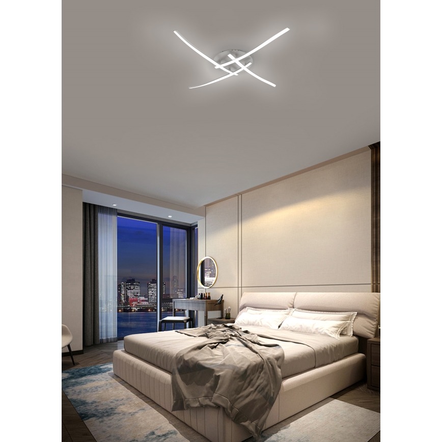 Brilagi - Стельовий LED світильник STRIPES LED/32W/230V срібний