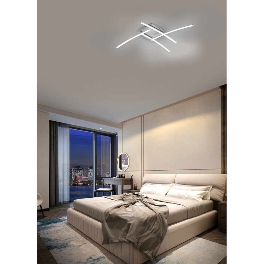 Brilagi - Стельовий LED світильник STRIPES LED/32W/230V срібний