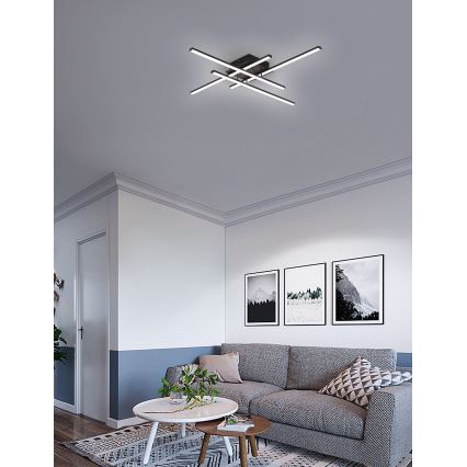 Brilagi - Стельовий LED світильник STRIPES LED/37W/230V чорний