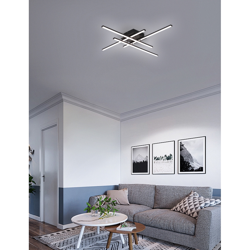 Brilagi - Стельовий LED світильник STRIPES LED/37W/230V чорний