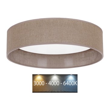 Brilagi - Стельовий LED світильник VELVET LED/24W/230V 3000/4000/6400K бежевий