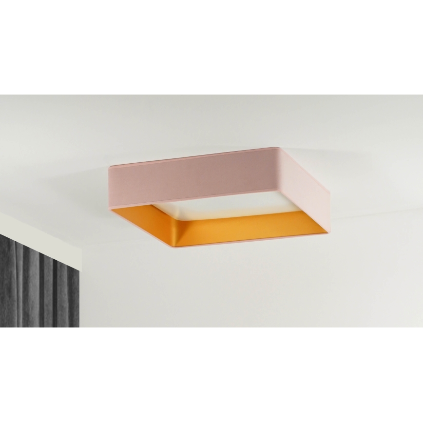Brilagi - Стельовий LED світильник VELVET SQUARE LED/24W/230V рожевий
