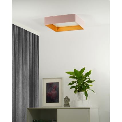 Brilagi - Стельовий LED світильник VELVET SQUARE LED/24W/230V рожевий
